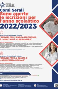 CORSO SERALE – Aperte le iscrizioni per l’anno scolastico 2022/2023